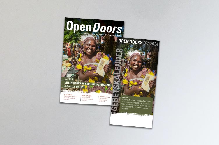 Cover Open Doors Magazin zum Jahresbericht