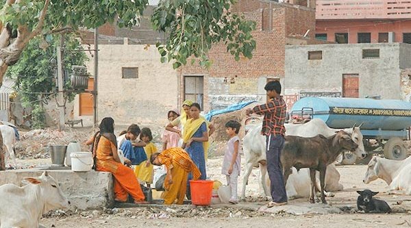 Alltag in einem indischen Dorf (Symbolbild)