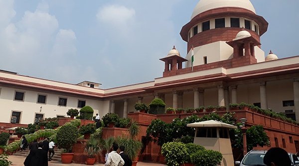 Gebäude vom Obersten Gericht in Neu-Delhi 