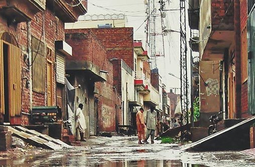 Straßenszene in Pakistan